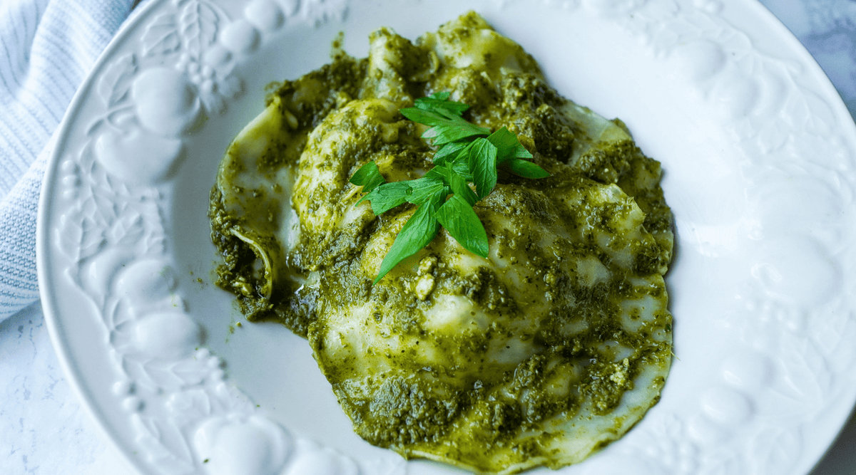 Raviolis de Tofu con Pesto - Una Versión Vegetal del Favorito Italiano