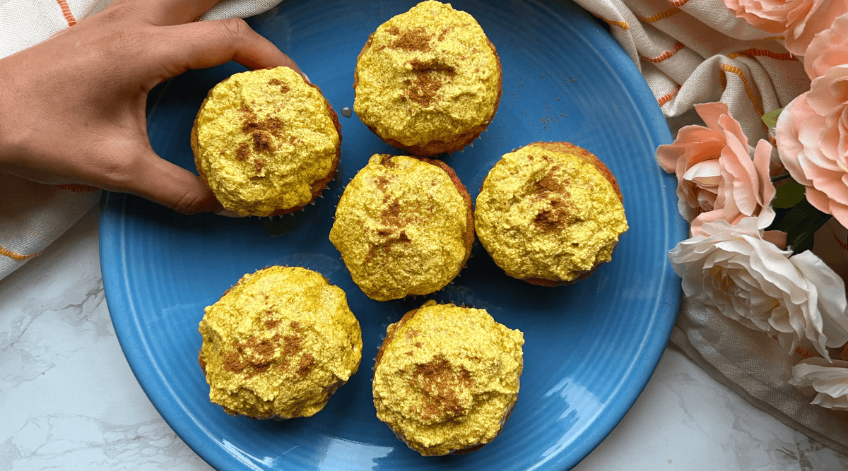 Delicious Golden Latte Cupcakes For Fall