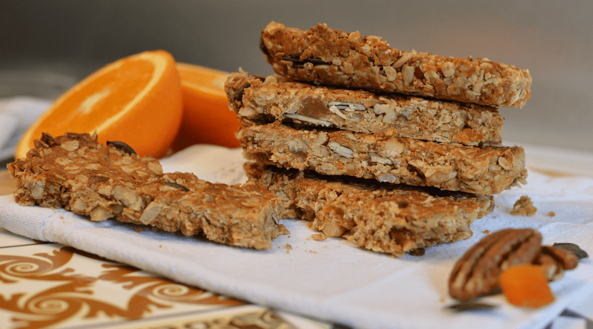 Barritas de granola caseras, sanas y crujientes
