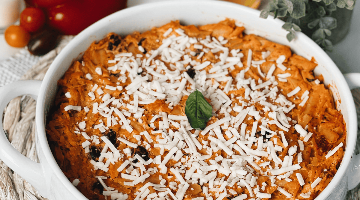 Pasta Cremosa Vegana con Tomate Seco