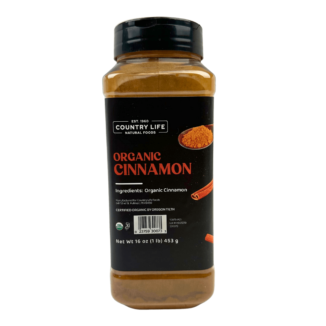 Cinnamon, Ground, Organic, Herbs Spices & Seasonings - Country Life Natural Foods