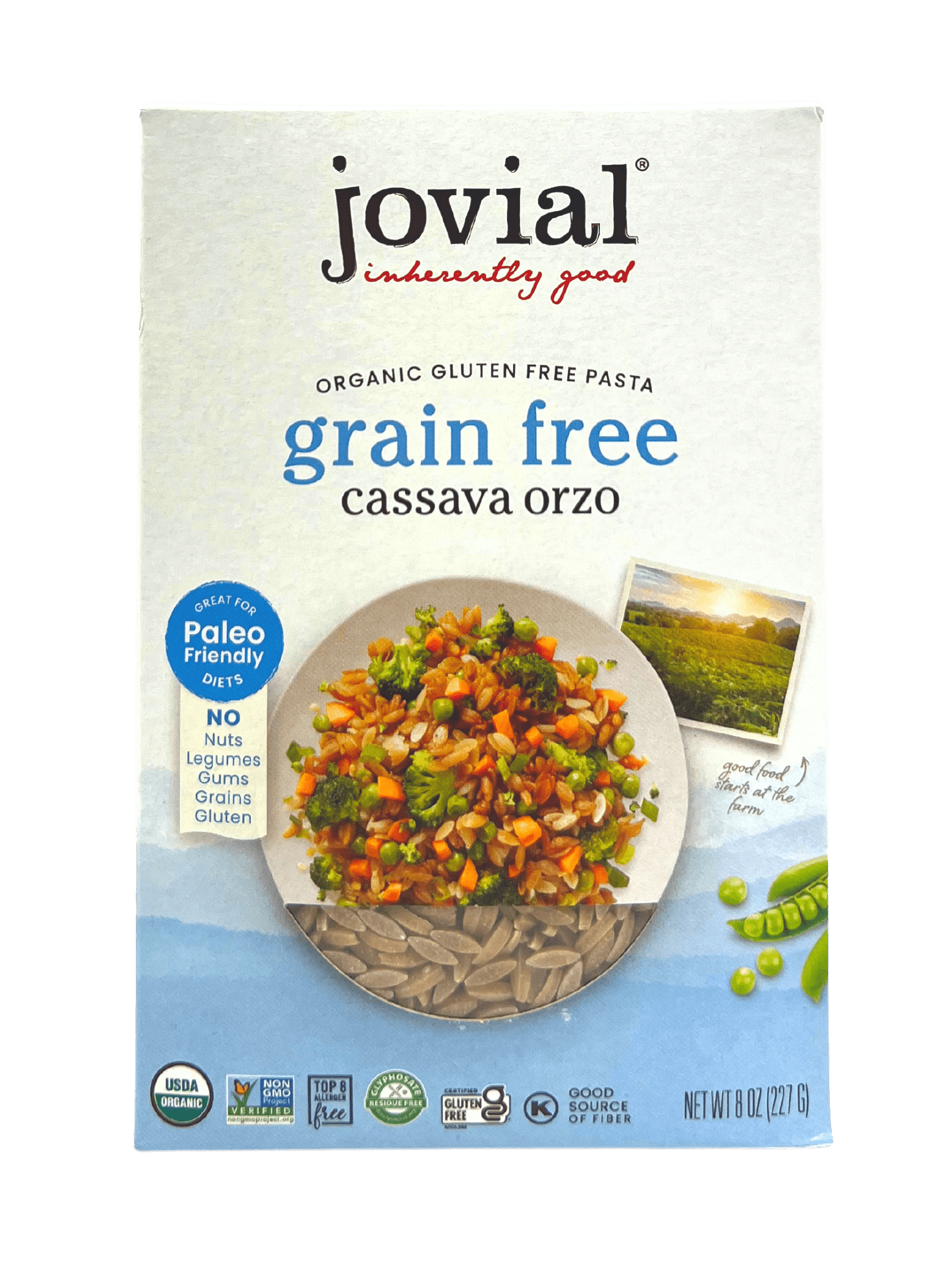 Orzo, Cassava, Organic, Jovial, Gluten-Free, Grain-Free, Pasta & Noodles - Country Life Natural Foods