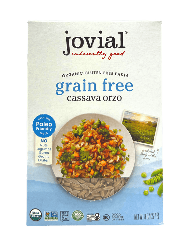 Orzo, Cassava, Organic, Jovial, Gluten-Free, Grain-Free, Pasta & Noodles - Country Life Natural Foods