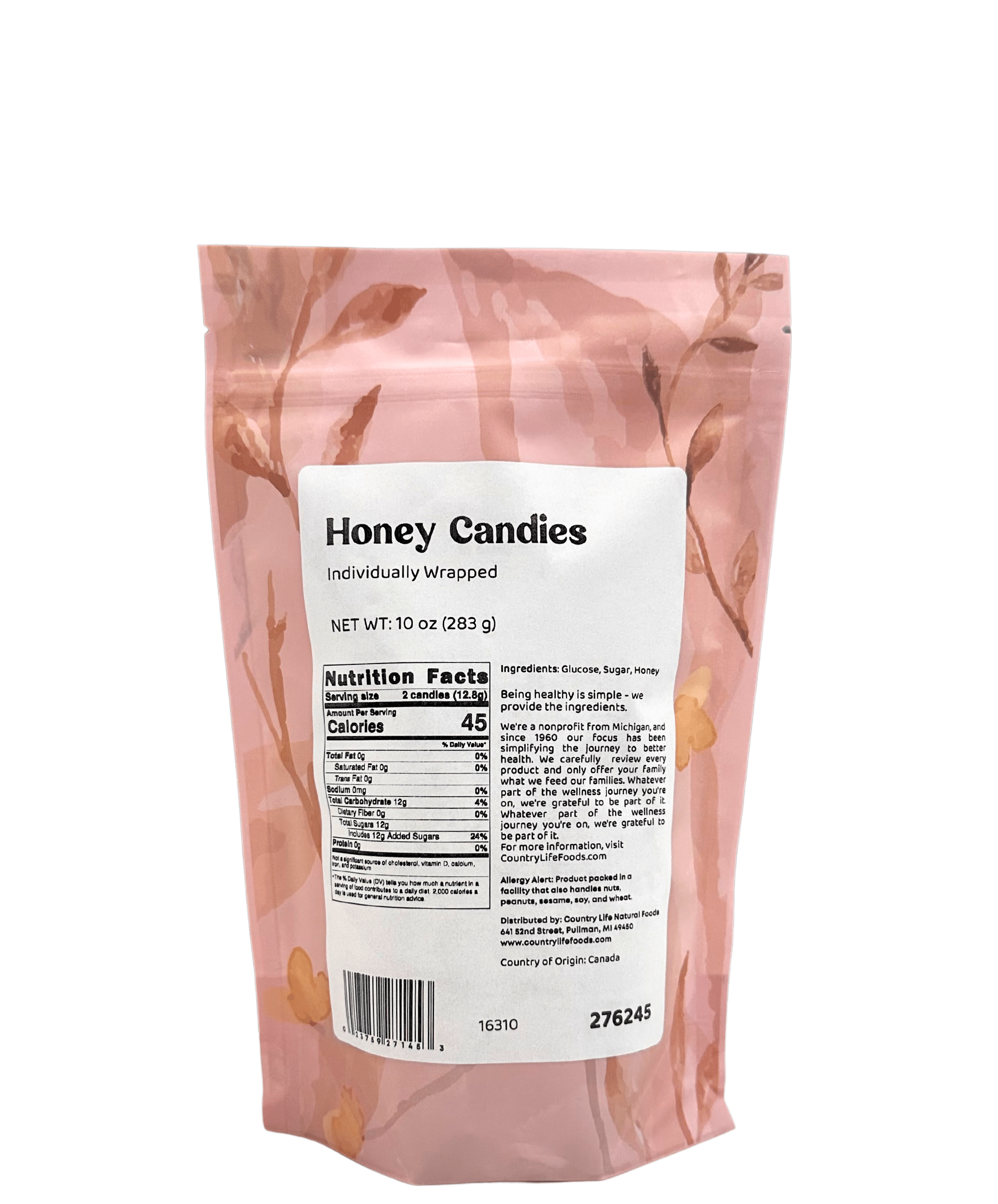 Honey Candies, Individually Wrapped, Candy - Country Life Natural Foods
