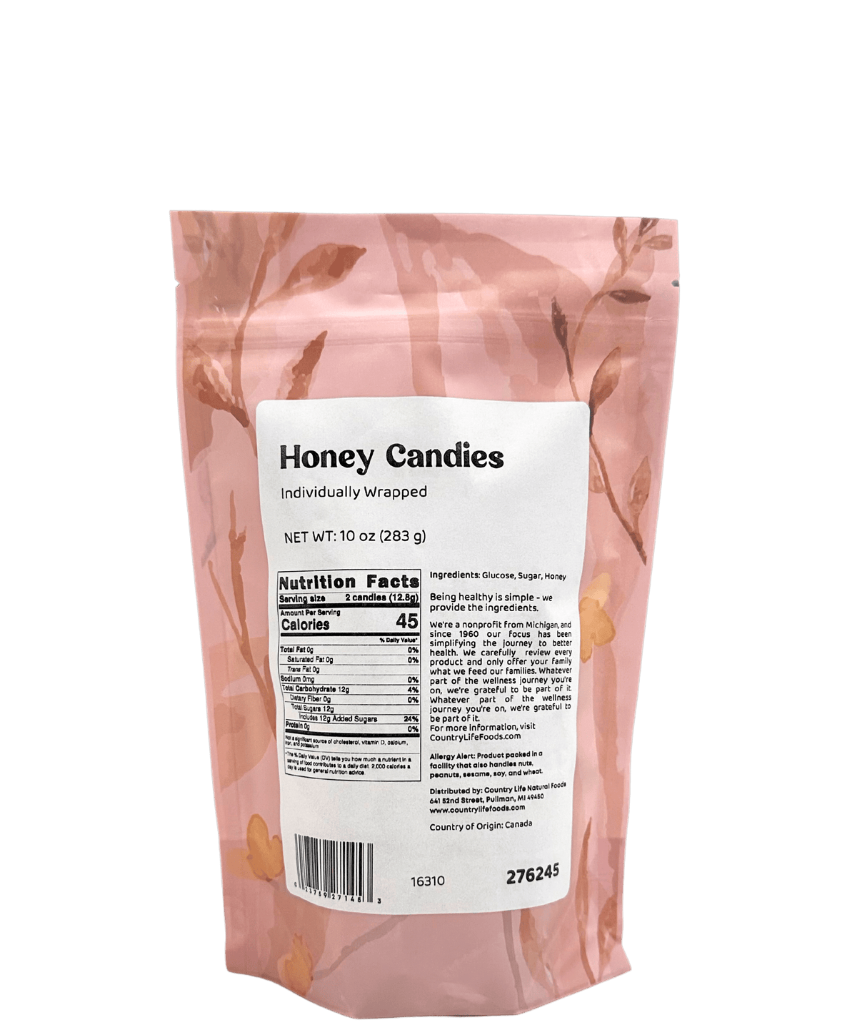 Honey Candies, Individually Wrapped, Candy - Country Life Natural Foods