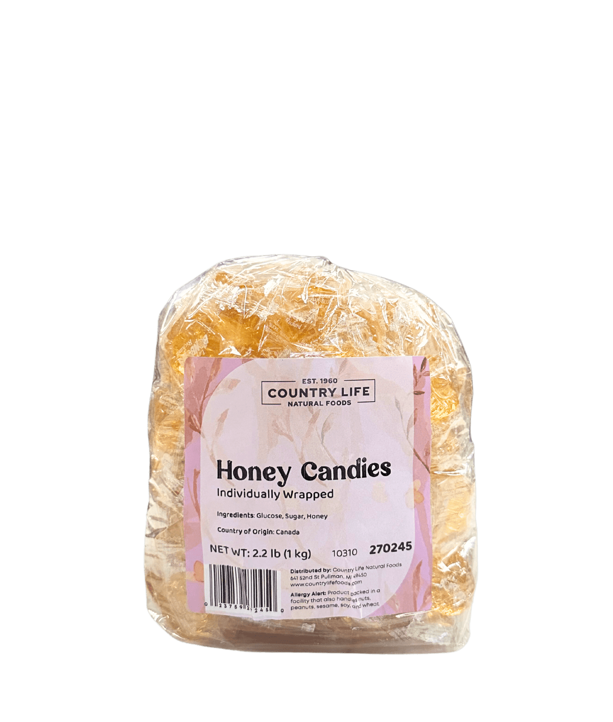 Honey Candies, Individually Wrapped, Candy - Country Life Natural Foods