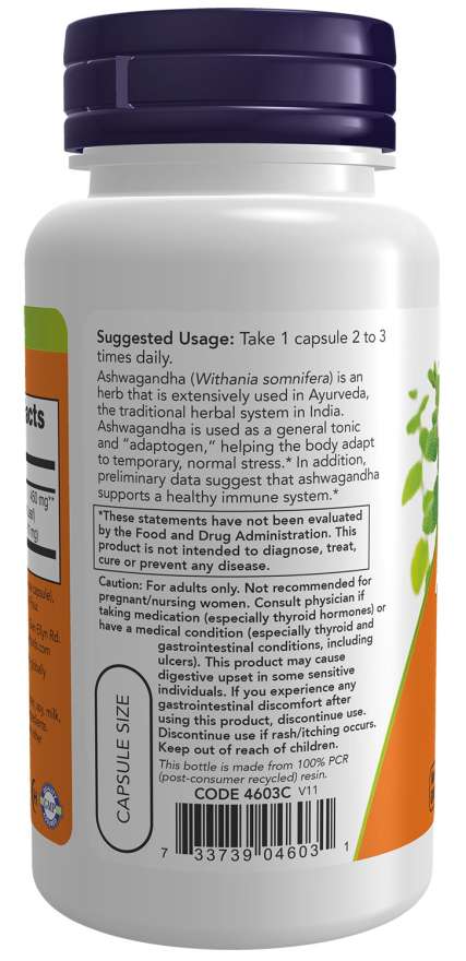 Ashwagandha 450mg, Vitamins & Supplements - Country Life Natural Foods