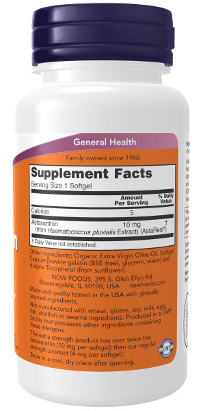 Astaxanthin 10 mg Extra Strength, Vitamins & Supplements - Country Life Natural Foods