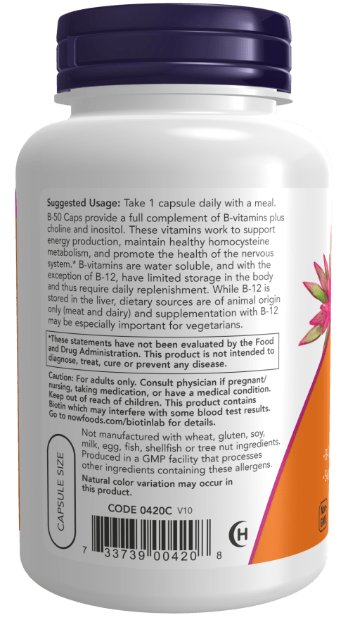B-50 VegCaps, Vitamins & Supplements - Country Life Natural Foods