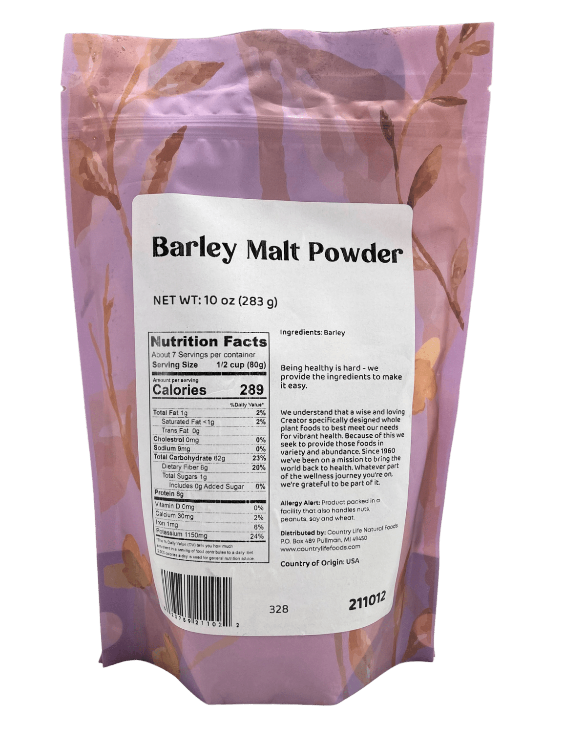Barley Malt Powder, Other Sweeteners - Country Life Natural Foods