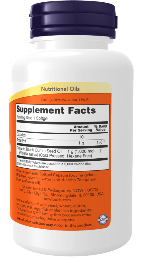 Black Cumin Seed Oil 1,000mg, Vitamins & Supplements - Country Life Natural Foods