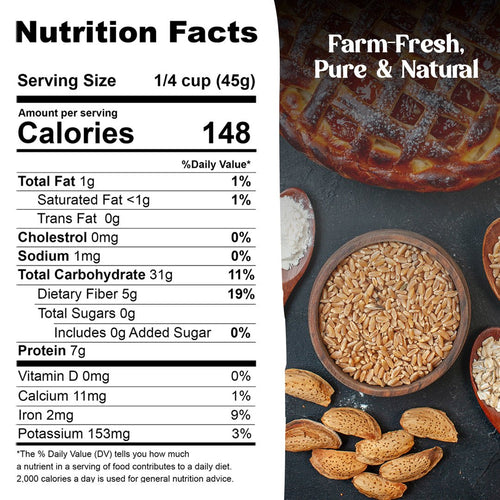 Wheat Berries, Bronze Chief (Red), Certified Glyphosate Free, Grains - Country Life Natural Foods