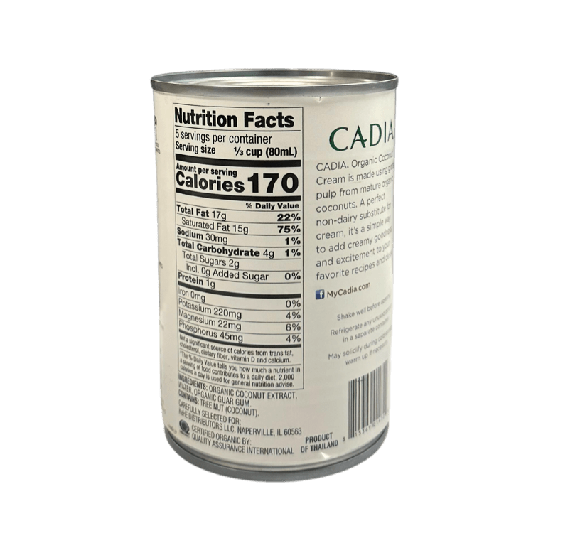 Coconut Cream, Organic, Unsweetened, Dairy Substitutes - Country Life Natural Foods