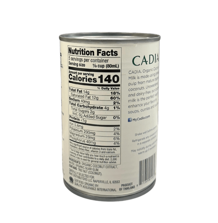 Coconut Milk, Organic, Unsweetened, Dairy Substitutes - Country Life Natural Foods