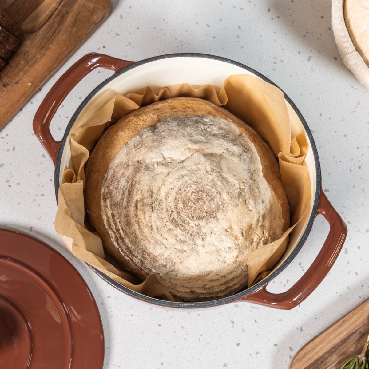 Enameled Cast Iron Dutch Oven, Kitchen Accessory - Country Life Natural Foods