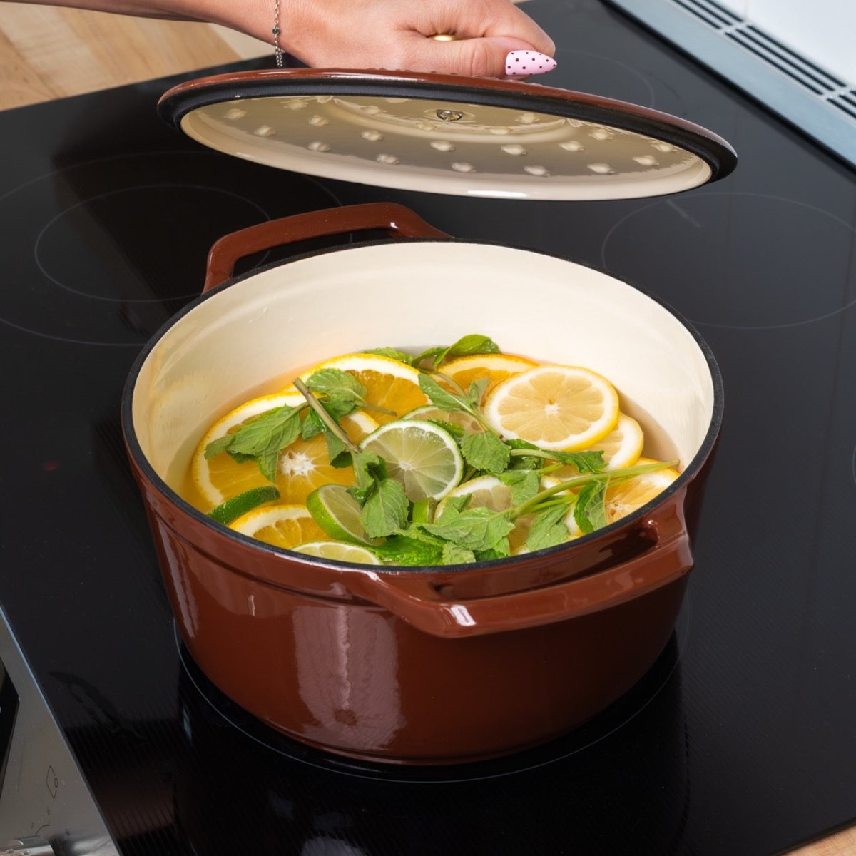 Enameled Cast Iron Dutch Oven, Kitchen Accessory - Country Life Natural Foods