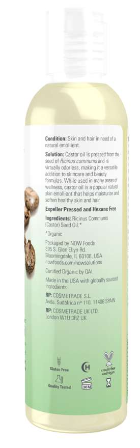 Castor Oil, Organic, Lotions Moisturizers & Oils - Country Life Natural Foods