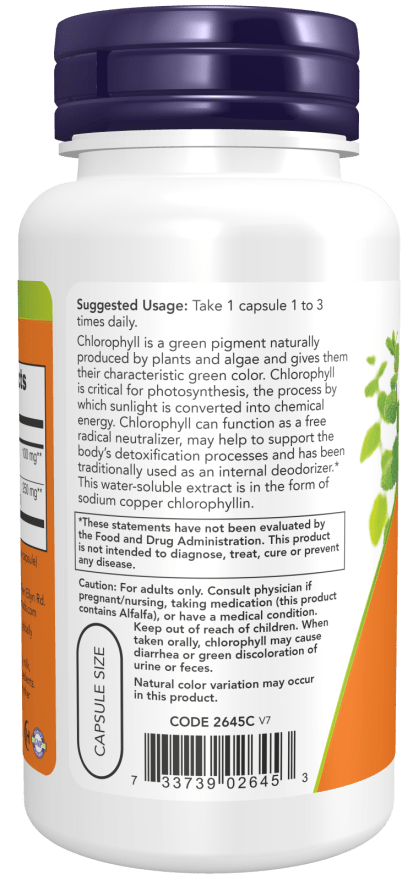 Chlorophyll 100 mg, Vitamins & Supplements - Country Life Natural Foods