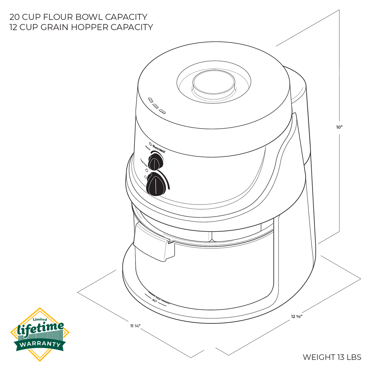 Classic Grain Mill, Grain Mill - Country Life Natural Foods