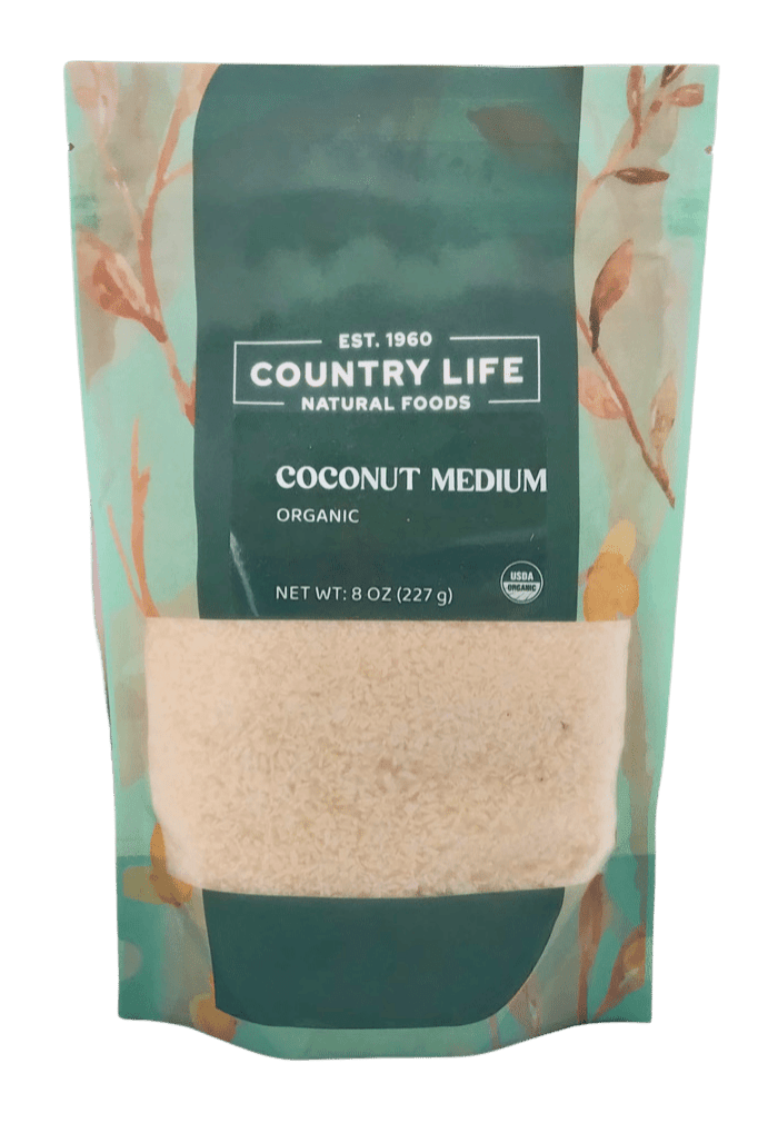 Coconut, Medium, Organic, Dried Fruit - Country Life Natural Foods