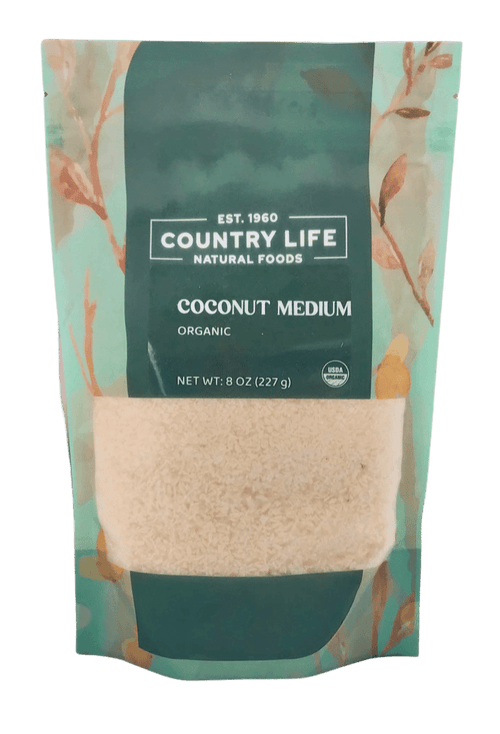 Coconut, Medium, Organic, Dried Fruit - Country Life Natural Foods