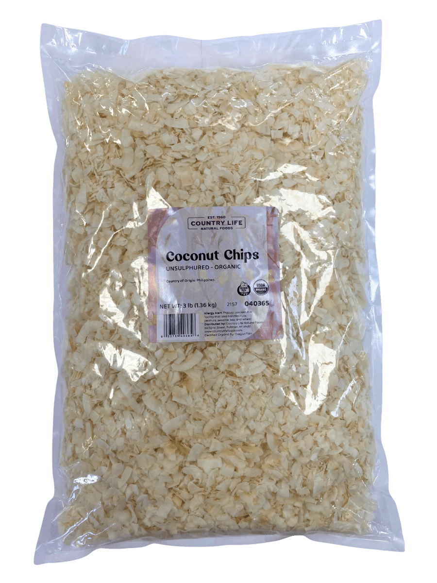 Coconut Chips, Organic, Dried Fruit - Country Life Natural Foods