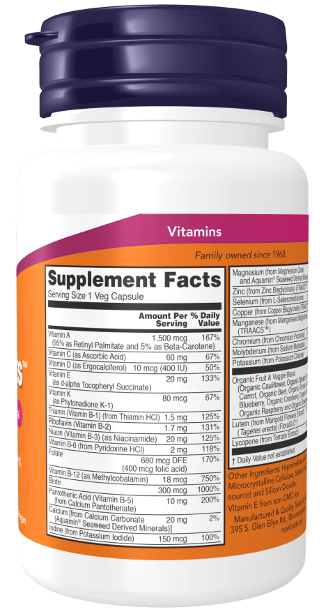 Daily Vits™ Veg Capsules - Multivitamin & Mineral, Vitamins & Supplements - Country Life Natural Foods