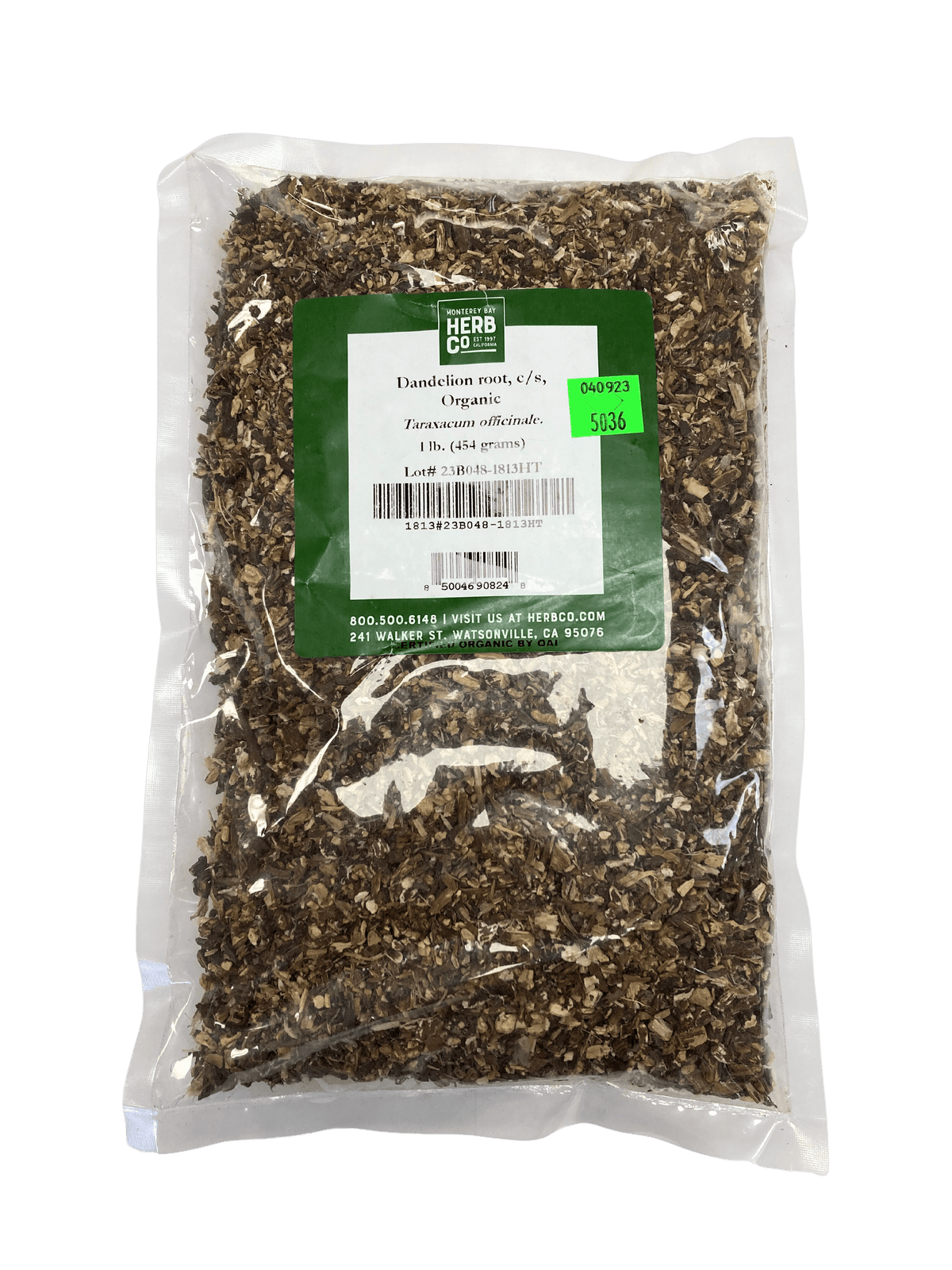 Dandelion Root, Organic, Cut, Sifted, Herbs - Country Life Natural Foods