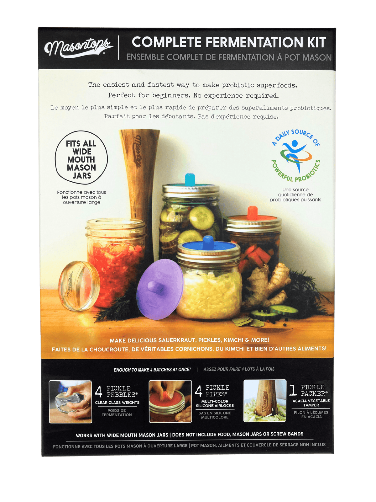 Fermentation Kits and Supplies, Masontops, Kitchen Tools & Utensils - Country Life Natural Foods
