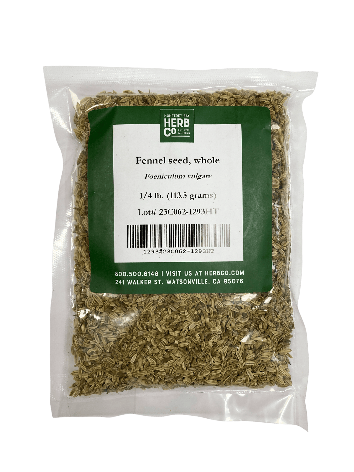 Fennel Seed, Whole, Herbs - Country Life Natural Foods