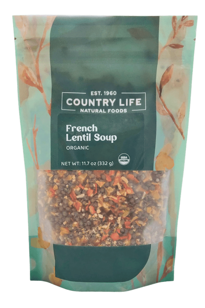 French Lentil Soup, CLNF Easy Meals - Country Life Natural Foods