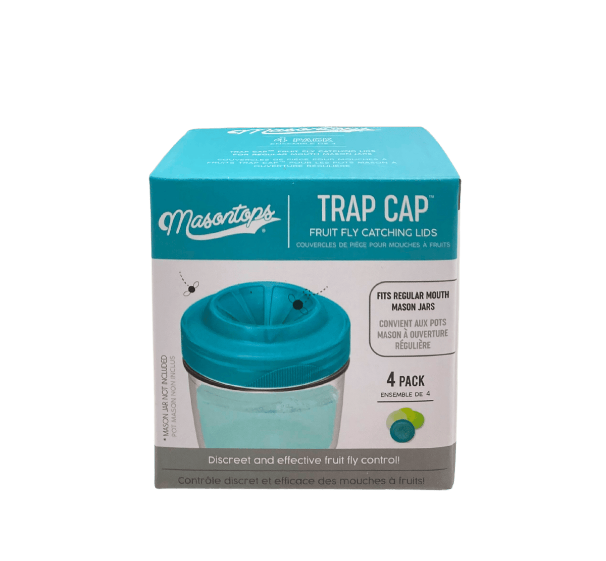 Trap Caps for Fruit Flies, 4-Pack, Masontops, Kitchen Tools & Utensils - Country Life Natural Foods