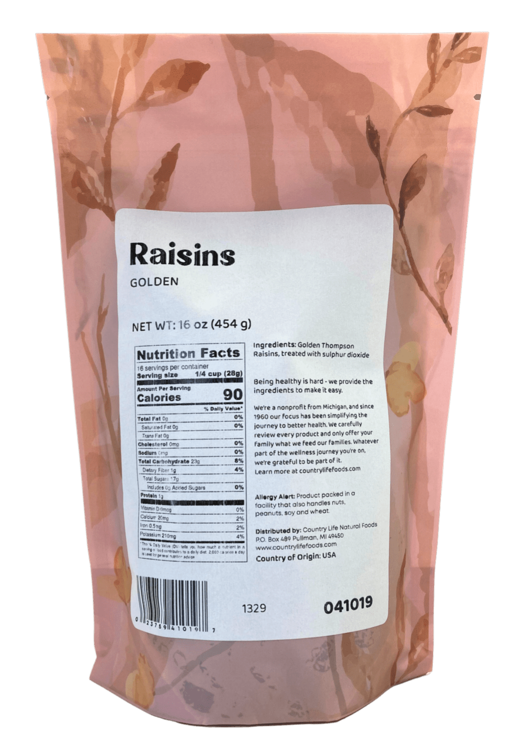 Raisins, Golden, Dried Fruit - Country Life Natural Foods
