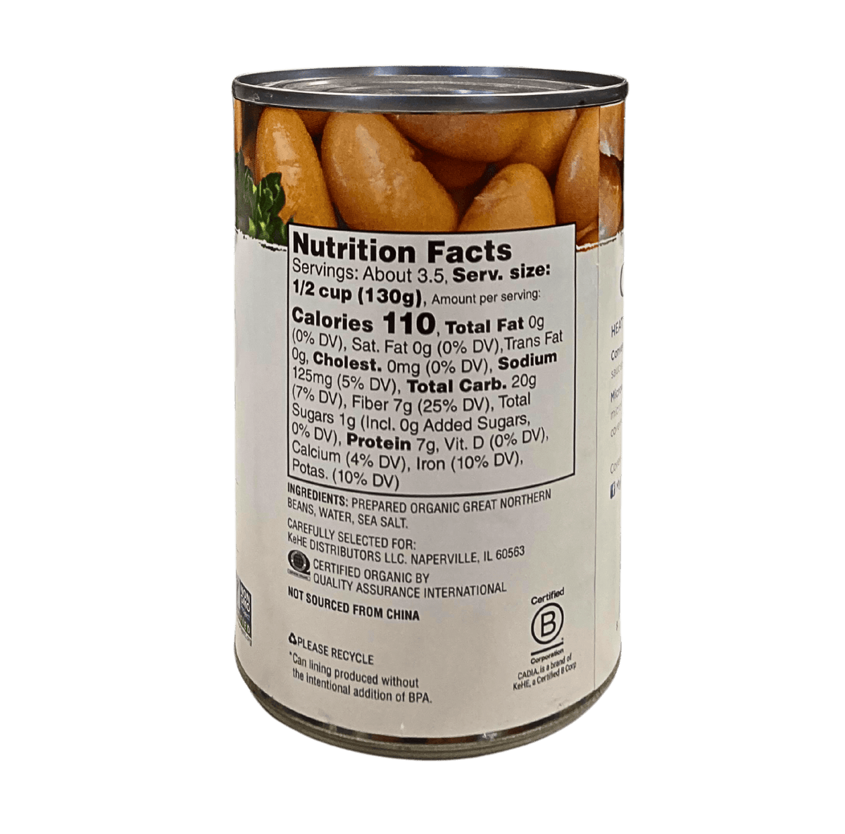 Great Northern Beans, Organic, Cadia, Beans - Country Life Natural Foods