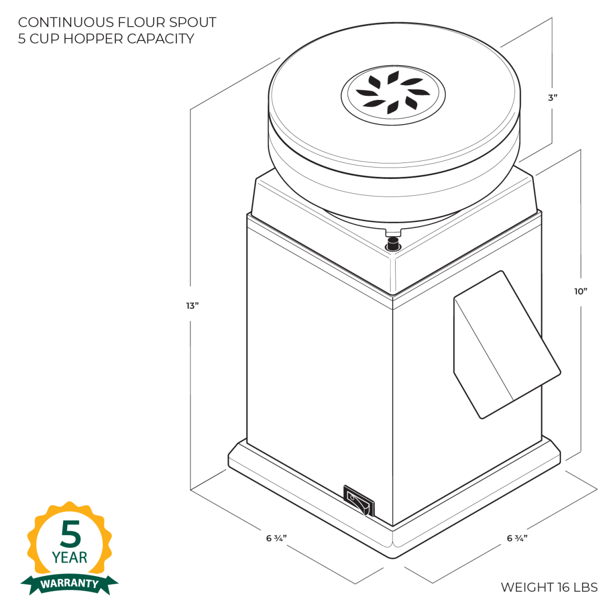 Harvest Grain Mill, Grain Mill - Country Life Natural Foods
