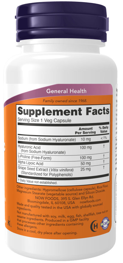 Hyaluronic Acid, Double Strength, Vitamins & Supplements - Country Life Natural Foods