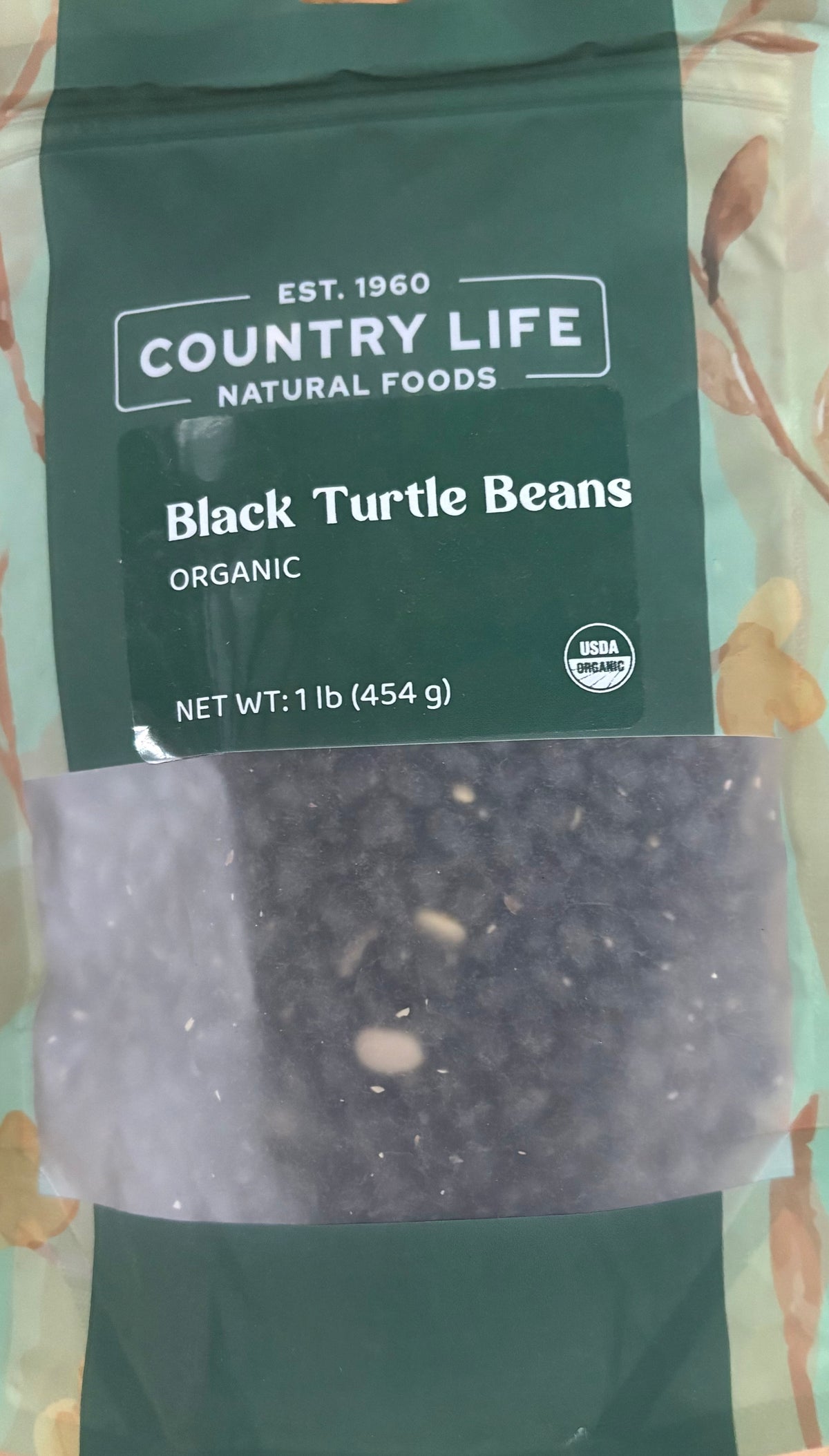 Black Turtle Beans, Organic (REDUCED PRICE! - Contains splits1# and 5# only), Beans - Country Life Natural Foods