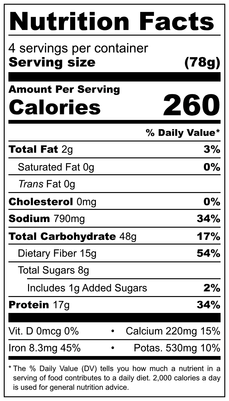 Instant Chili, Soy Free, CLNF Easy Meals - Country Life Natural Foods