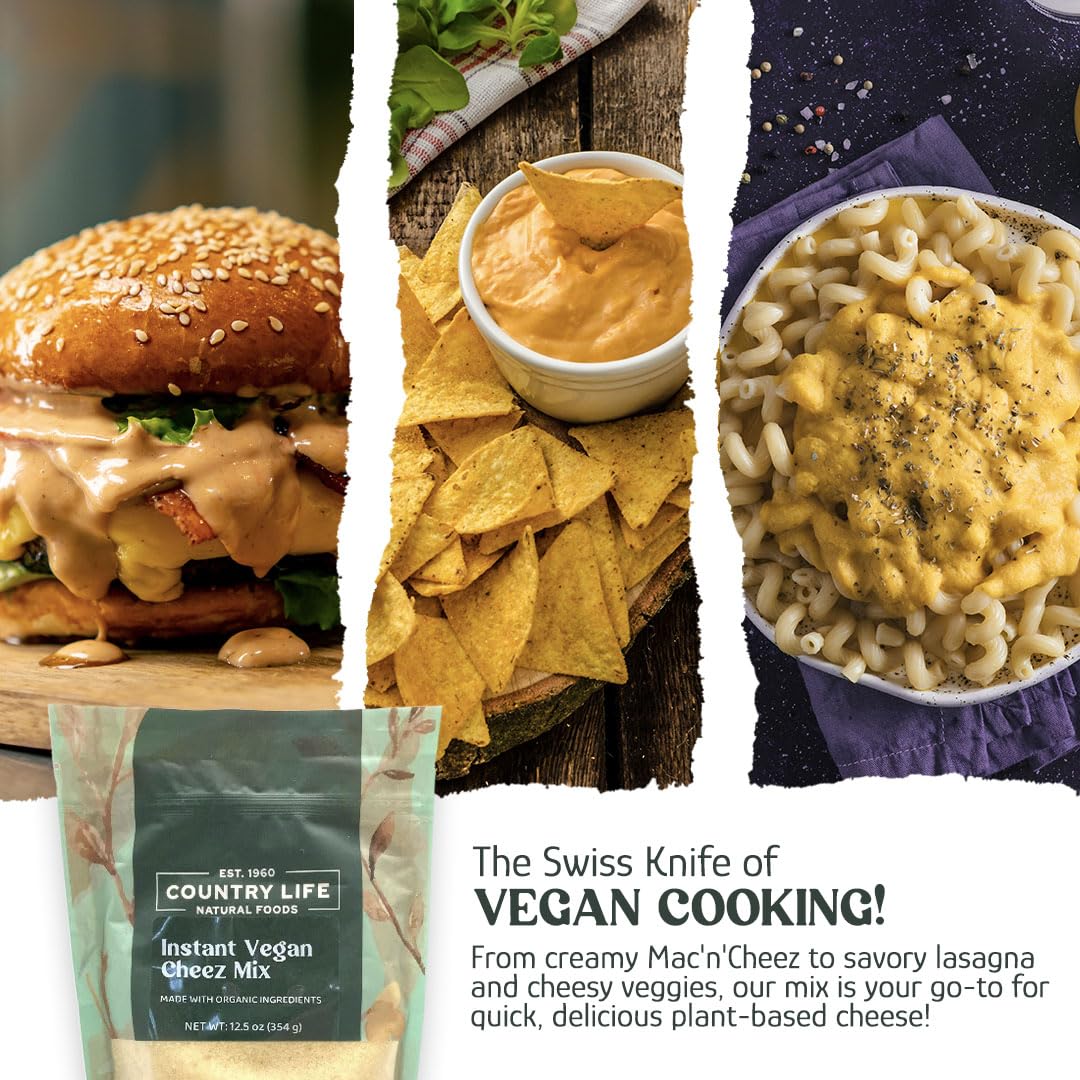 Cheez Mix, Vegan, Instant, Dairy Substitutes - Country Life Natural Foods