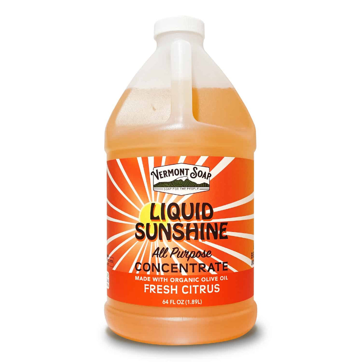 Castile Cleaner Concentrate Liquid Sunshine, Vermont Soap, Soaps - Country Life Natural Foods
