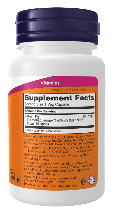 MK-7 Vitamin K-2 100mcg, Vitamins & Supplements - Country Life Natural Foods