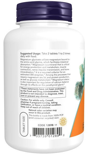 Magnesium Glycinate Tablets, Vitamins & Supplements - Country Life Natural Foods