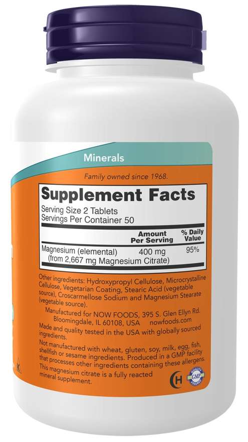 Magnesium Citrate 200 mg, Vitamins & Supplements - Country Life Natural Foods