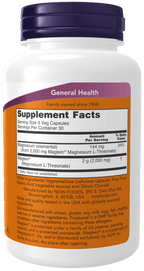 Magtein™ Magnesium L-Threonate, Vitamins & Supplements - Country Life Natural Foods
