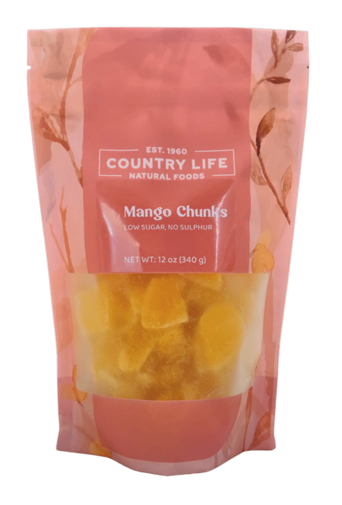 Mango Chunks, Low Sugar, Dried Fruit - Country Life Natural Foods