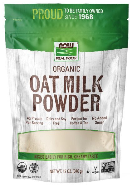 Oat Milk Powder, Organic, NOW, Dairy Substitutes - Country Life Natural Foods