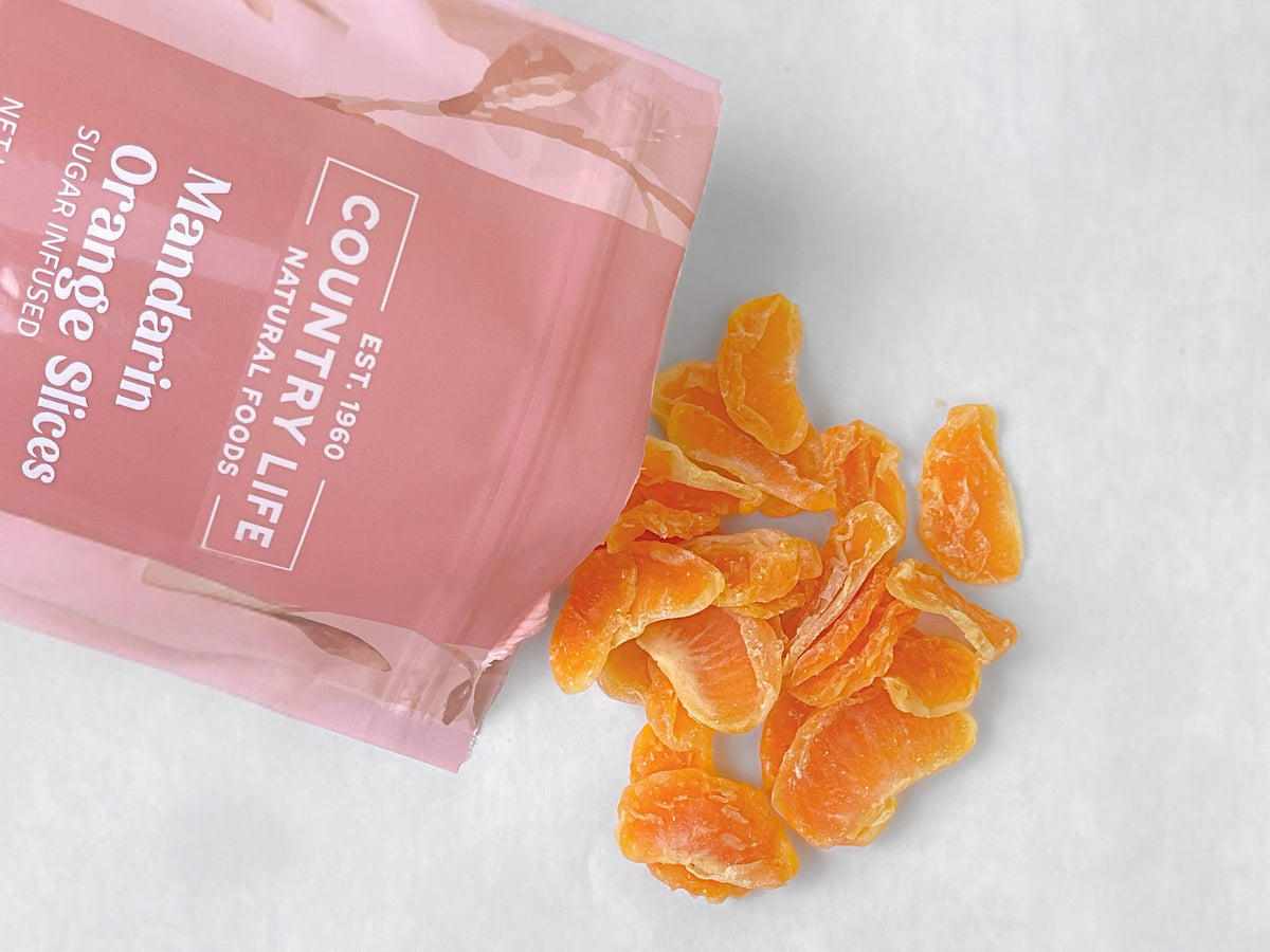 Mandarin Orange Slices, Dried, Infused, Dried Fruit - Country Life Natural Foods