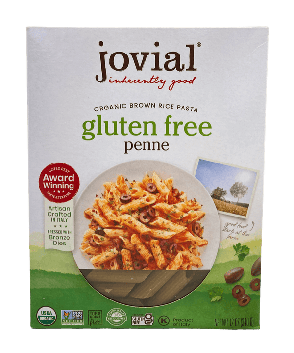 Penne, Brown Rice, Organic, Jovial, Gluten-Free, Pasta & Noodles - Country Life Natural Foods