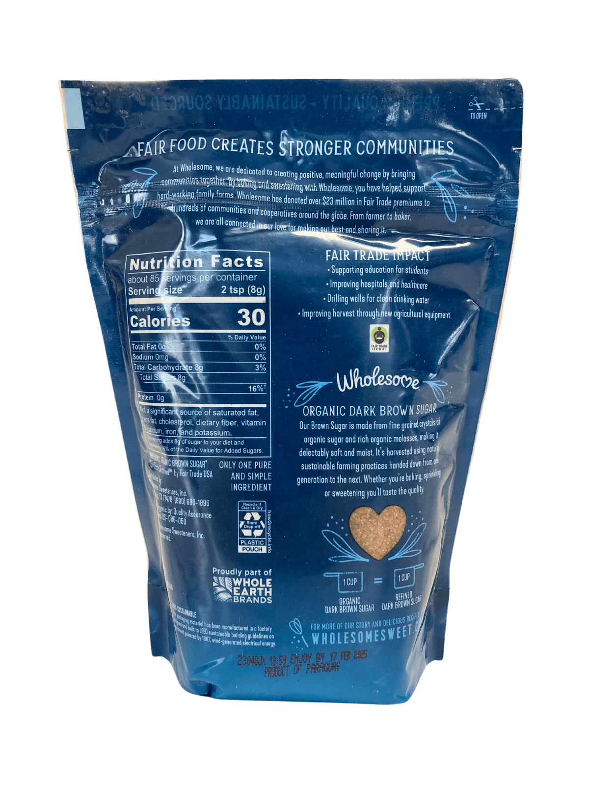 Brown Sugar, Dark, Organic, Other Sweeteners - Country Life Natural Foods