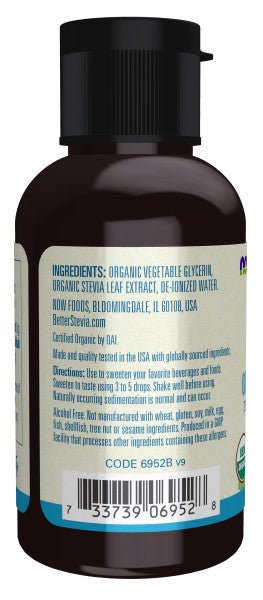 Glycerite, Organic, Stevia, Other Sweeteners - Country Life Natural Foods